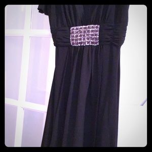 Black embellished dress